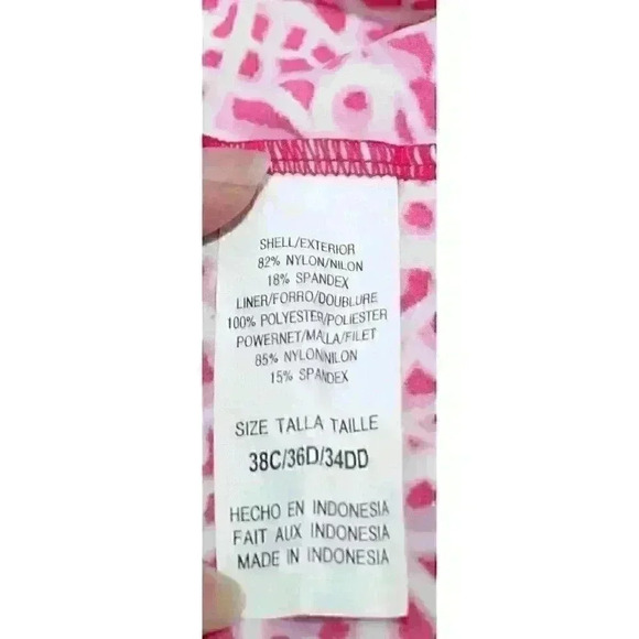 Athleta Preppy Boho Sporty Y2K Two Piece Swimsuit Women's Size 3 (38C/36D/34DD) - Picture 12 of 16